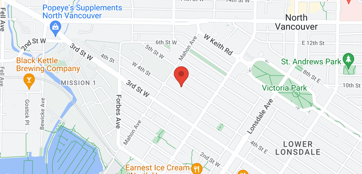map of 304 250 W 4TH STREET